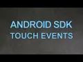 Android Development Touch Events