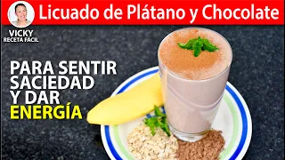 LICUADO DE PLATANO Y CHOCOLATE | Vicky Receta Facil