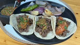 Tacos de CARNE PICADA 🌮 Así Quedan Mucho Más Jugosos y Sabrosos