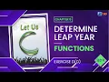 Let us C Solutions C Programming Check Leap Year using Functions