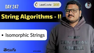 Leetcode 205 Isomorphic Strings in Telugu Bi-Directional Pattern Matching srkcodes