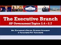 AP Government - Executive Branch Review Topics 2 4