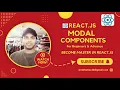 Create Modal in React using useState Hooks Outside Beginner Tutorial