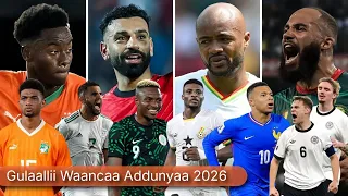 ODUU ISPOORTII Gulaallii Waancaa Addunyaa 2026 Oduu Arsenal Obn Ispoortii Obnsport 