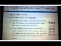 1 1 - Preference Ballots Schedules