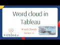Create a Word Cloud in Tableau WORD CLOUD TABLEAU TUTORIAL How to create a word cloud in Tableau
