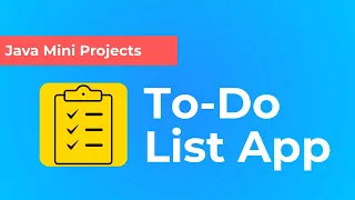 Build a To-Do List App in Java Full Mini Project