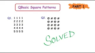 Square Pattern in Q basic Patterns in Qbasic Part 1 QBasic Programs