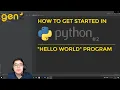 How to Get Started in Python Simple Hello World Program