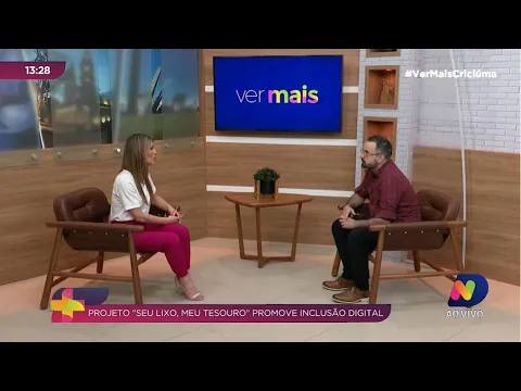 Projeto "Seu Lixo, Meu Tesouro" promove inclusão digital em Criciúma