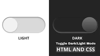 How to make Toggle Button Mode Using HTML and CSS - Day Night Toggle Button html css