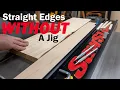 Table Saw Jointing WITHOUT A JIG - How To Joint Wood Without A Jointer