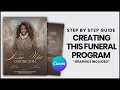 How to Design a Stunning Funeral Program in Canva Easy Elegant Templates 2024