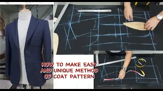 how to make easy and unique method of coat pattern