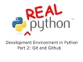 Development Environment in Python - Part 2 Git and Github