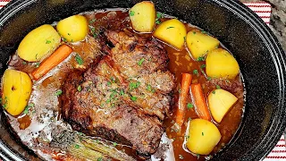 Meat cooking! (Eye of round roast) Crockpot. 