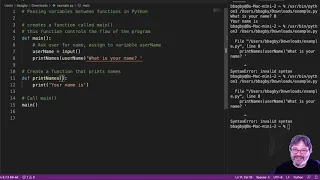 Passing A Variable Python