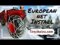 tractor european net style tnd tire chains install tirechain com