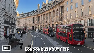 London s Best Bus Route Bus 139 Upper Deck Ride Through Oxford St Piccadilly Trafalgar Square