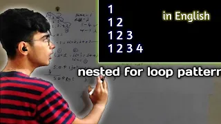 How to solve Nested Loop Pattern in English VERY EASY TRICK trick to solve Java patterns