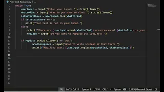 Python Text Search and Replace Simple Python Project for Beginners