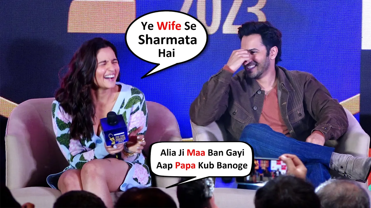 Alia Bhatt And Varun Dhawan Hilarious Reaction on Becoming Parents At Zee Cine Awards 2023