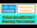 Cisco python Essential part 1 summary test rights
