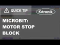 microbit MakeCode Editor - Motor Driver