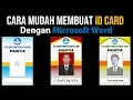 Lagu Cara Membuat ID Card dengan Microsoft Word