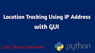 IP Tracker Using Python Finding IP Address Details IP Detail App Python Tkinter Python