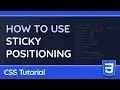 How to use Sticky Positioning position sticky - CSS Tutorial