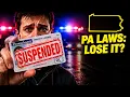 Fines Points License Suspensions Pennsylvania Permit Test 2026