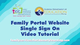 FDLOE Updated Single Sign On Family Portal Website Tutorial May 2025