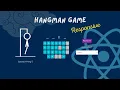 Just Play Hangman with me using React JS