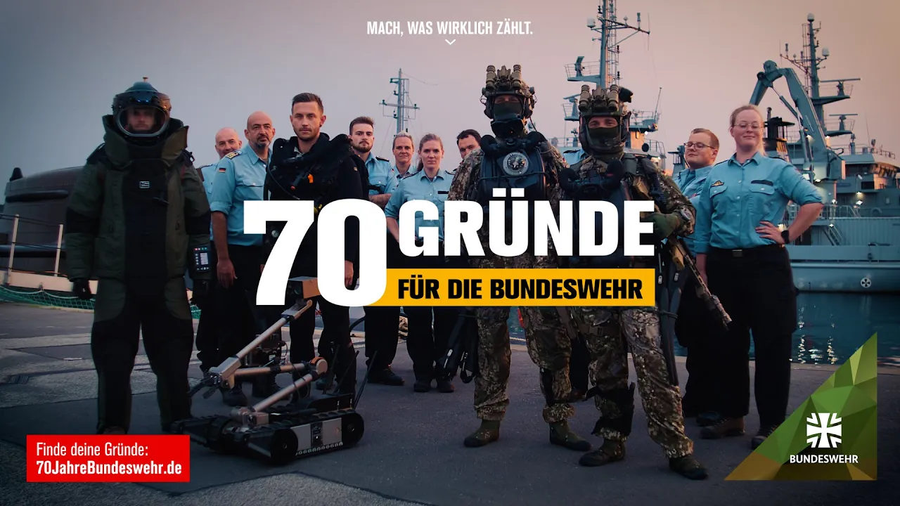 Bundeswehr Exclusive — Bundeswehr — 70 Jahre Bundeswehr (YouTube video ad)