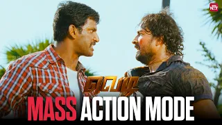 vishal s powerful fight scene from vedi sameera reddy vivek sun nxt