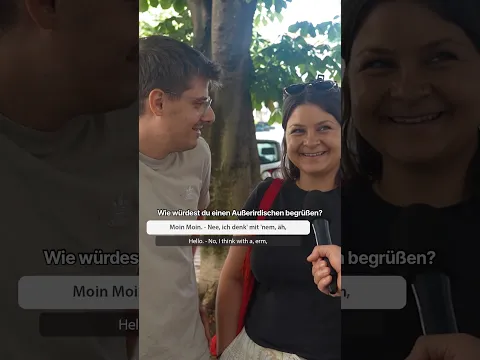Wie würdest du einen Außerirdischen begrüßen? #shorts #easygerman