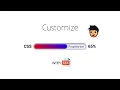 How to create customize progress element with CSS