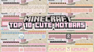 Minecraft PE top 10 cute hotbars for minecraft 1 21