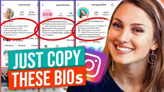 best instagram bio template to get clients just fill in the blanks 