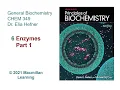 Chapter 6 - Enzymes Part 1