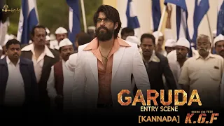 garuda entry powerful scene kgf chapter 1 kannada yash prashanth neel hombale films