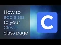 How to Add Sites to Your Class Page in Clever
