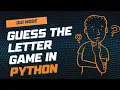 Python Game with GUI Word Guessing in REPLIT