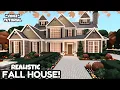 Realistic Bloxburg FALL House Build 2 Story Tutorial VOICE