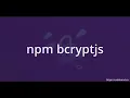 Express NodeJS - Hashing and storing passwords with Bcrypt and SQL 2020