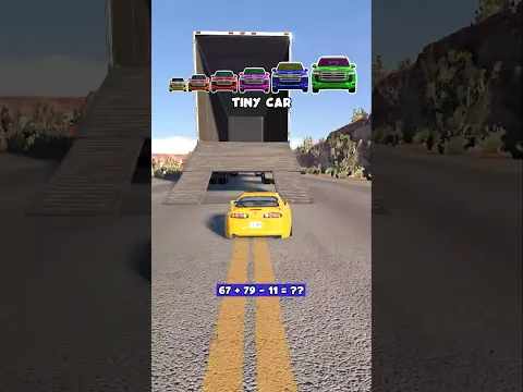 Big and Small Supra vs pikup Truck