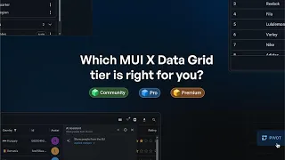 Which MUI X Data Grid tier is right for you