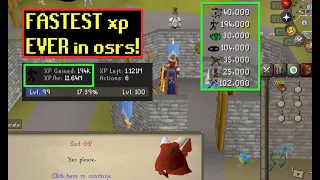 The Fastest XP Ever in osrs