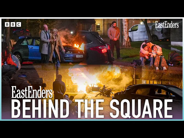 Video: BTS: THAT Explosive Car Stunt! | Behind The Square | EastEnders